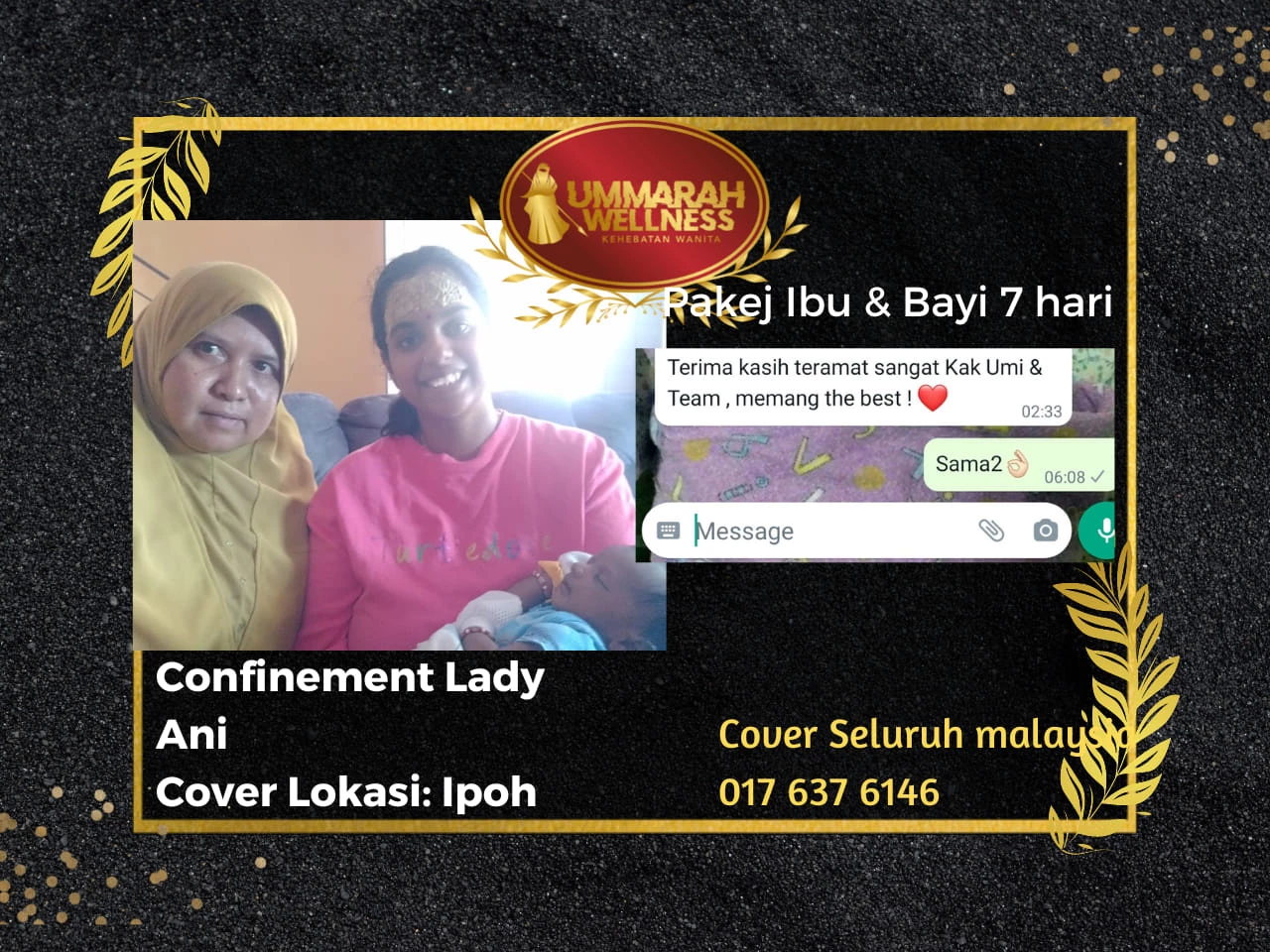 Confinement Lady bersama Ibu Berpantang